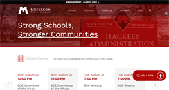 Desktop Screenshot of muskegonpublicschools.org