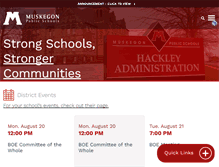 Tablet Screenshot of muskegonpublicschools.org